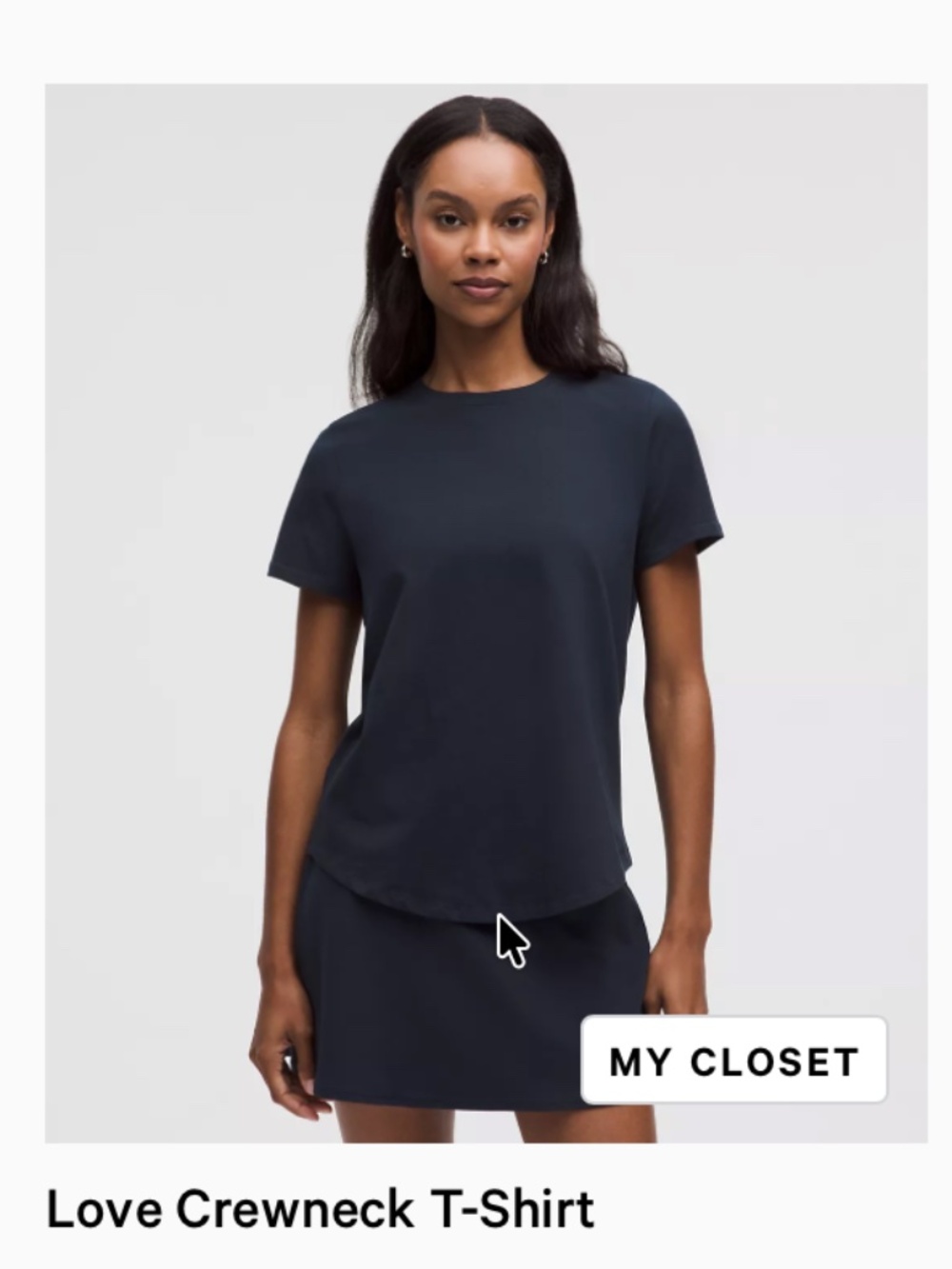 Love Crewneck T-Shirt True Navy